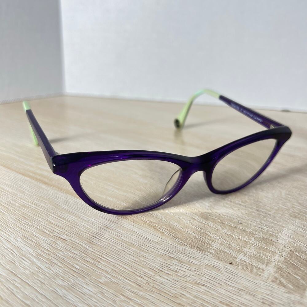 WOOW Turn On 3 Col.2170 Eyeglasses Purple Green Frames Cat Eye 52-17-143 Italy